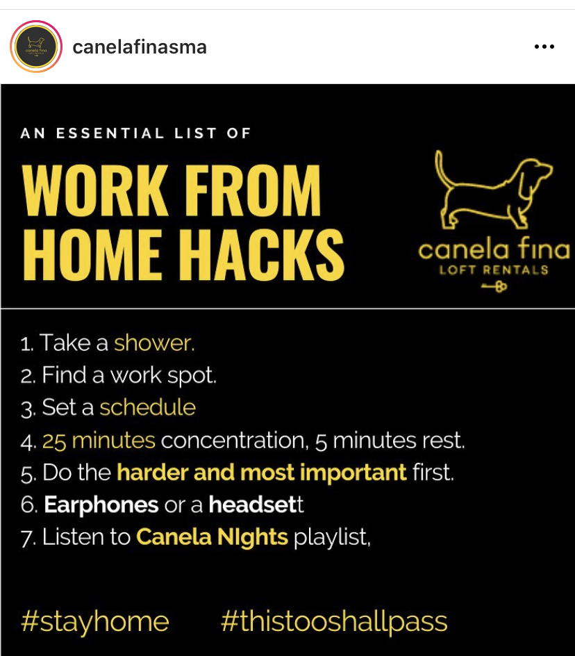 Consejos para trabajar desde casa.